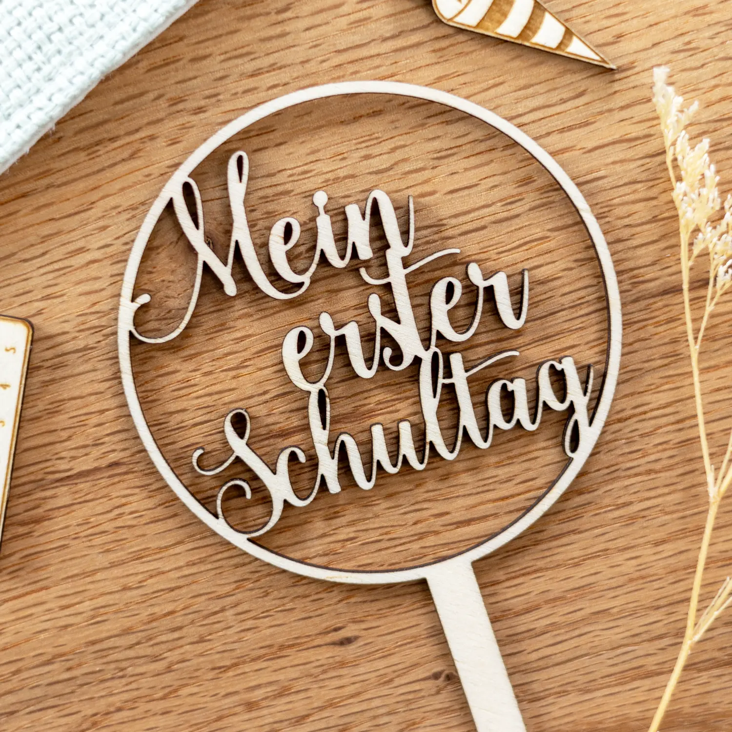 Caketopper Einschulung - Mein erster Schultag - Produktbild