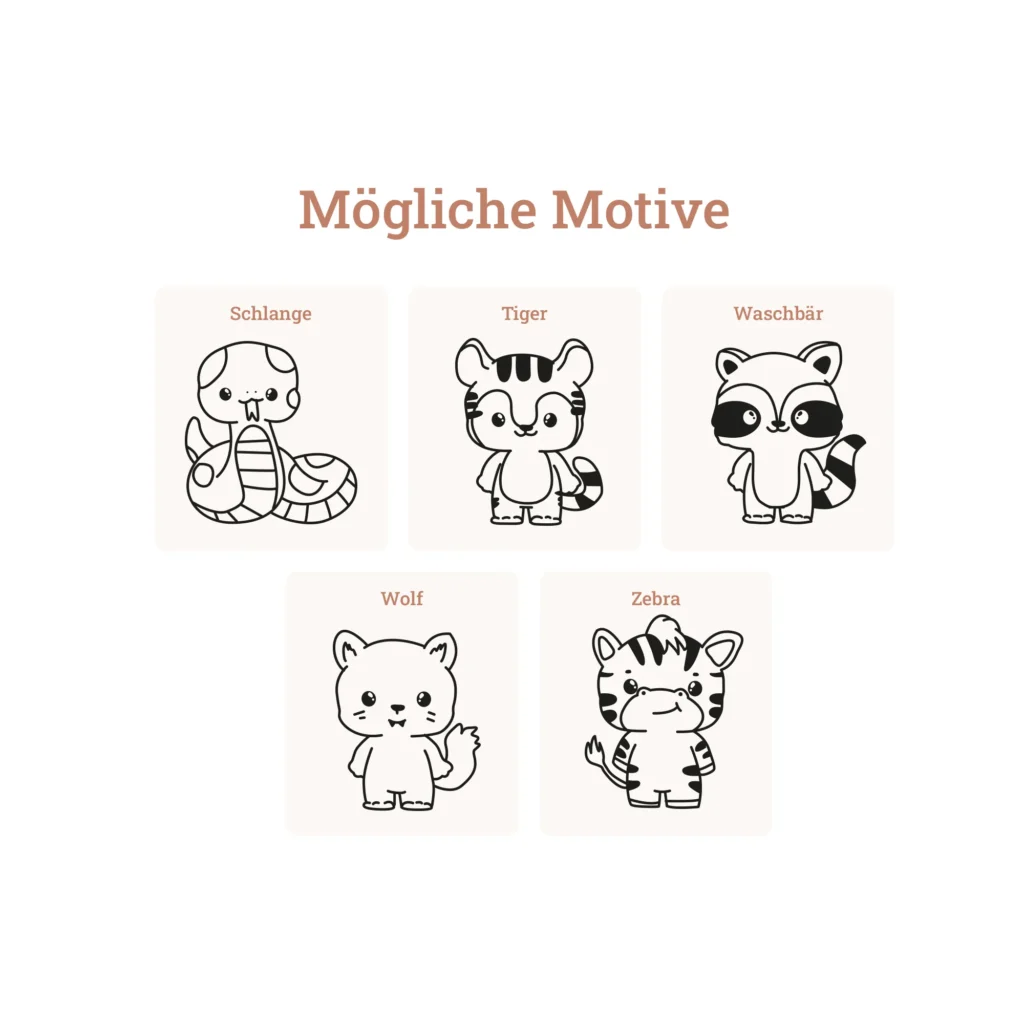 Personalisierte Milchzahndose - Tiermotive - Weitere Tiermotive