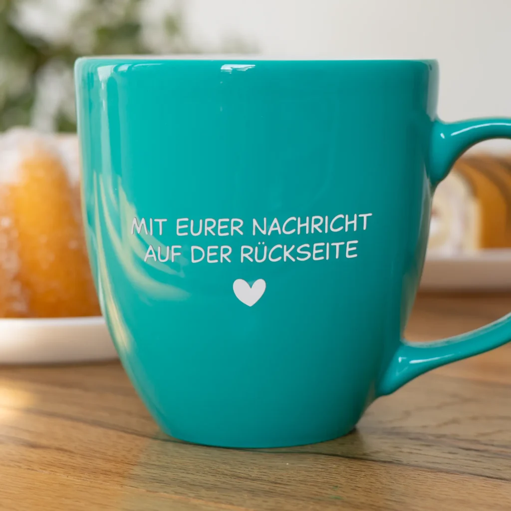 Personalisierte Tasse Lieblingskollegin - Nachricht auf der Rückseite