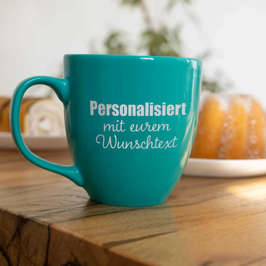 Personalisierte Tasse mit Wunschtext - Weitere Ansicht