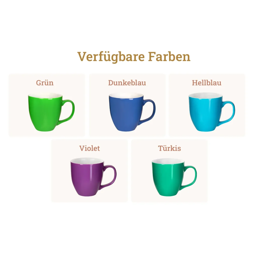 Personalisierte Tasse Lieblingskollegin - Farben